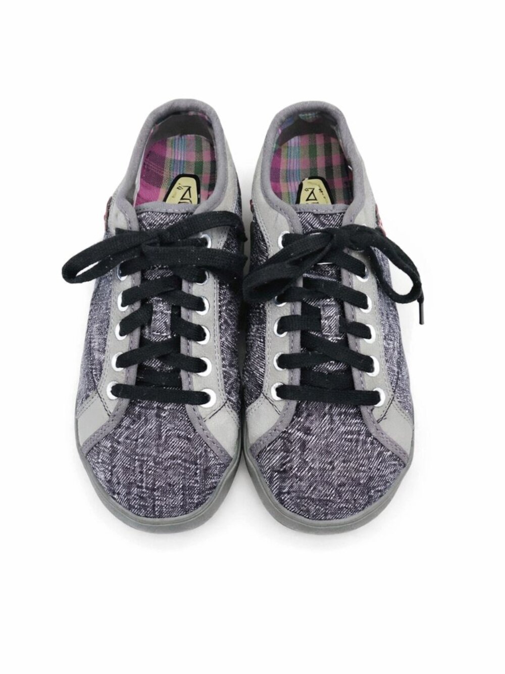 Keen Women’s Gray & Black Plaid Sneakers Size 8.5 –‎ Casual Comfort Style